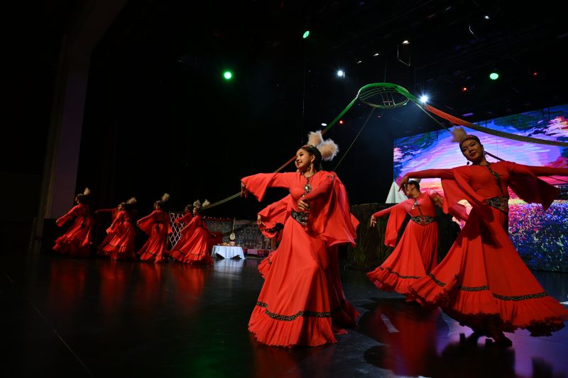 В Талдыкоргане прошел концерт традиционной казахской музыки и танца