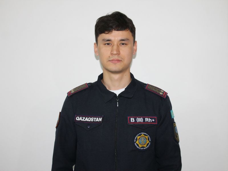 Маулен Оразалиев: «Я горжусь, что являюсь частью сплоченной команды спасателей!»