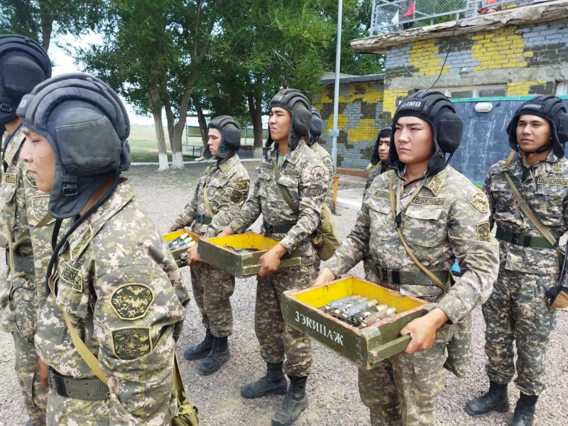 Сарыозекские штурмовики повысили огневую подготовку