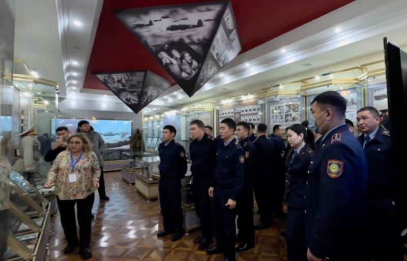 Музей боевой славы полиции Жетiсу посетили cотрудники спецохраны