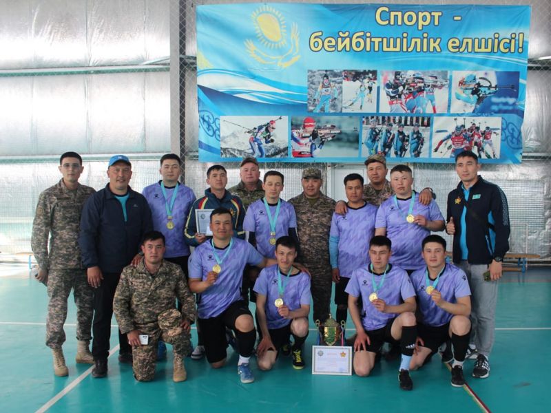 Спортсмены воинской части 12740 Сарыозекского гарнизона стали победителями турнира по мини-футболу