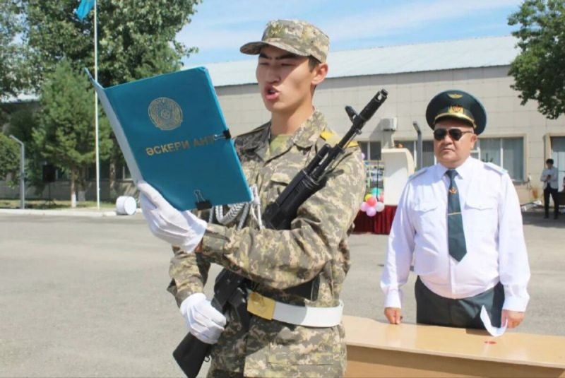 Студенты военной кафедры Жетысуского университета приняли присягу