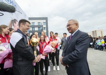 Волейболисток «Жетысу» сегодня чествовали в Талдыкоргане