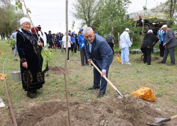 В Талдыкоргане открыли «Аллею дружбы» к 30-летию АНК
