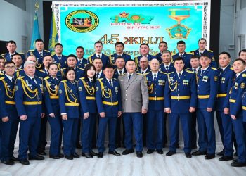 Войсковая часть 15603 Уштобинского гарнизона отметила своё 45-летие