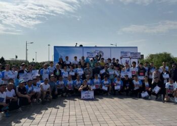 Массовый марафон «Бірлік жүгірісі» прошёл в Талдыкоргане