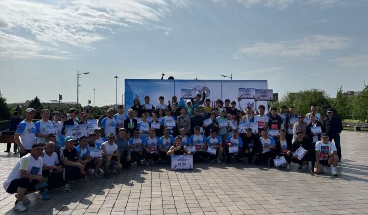 Массовый марафон «Бірлік жүгірісі» прошёл в Талдыкоргане