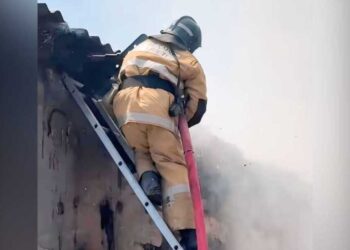 В Талдыкоргане ликвидирован пожар в частном секторе