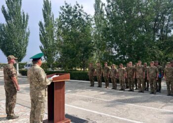 Встреча ветерана с военнослужащими управления «Хоргос» укрепила патриотический дух