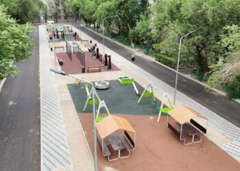 Талдыкорган обновляется и благоустраивается