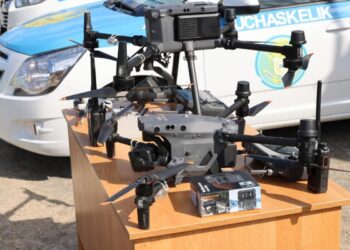 Для обеспечения безопасности на побережье Алаколя используются дроны и видеокамеры