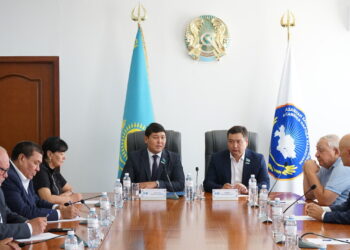 Парламентарий встретился с депутатским корпусом АНК в Жетiсу