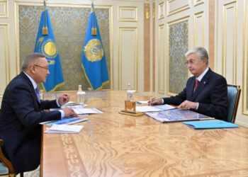 Президент принял акима области Жетісу Бейбита Исабаева