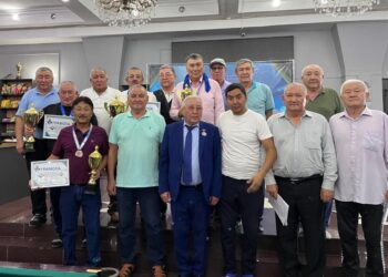 Турнир по бильярду, посвященный 75-летию Мейрмана Тлеуберлинова, прошёл в Талдыкоргане