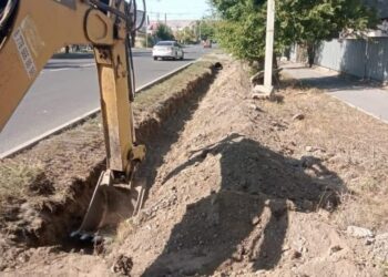 Арычную систему обновляют в Талдыкоргане