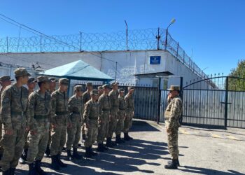 Военнослужащие Нацгвардии РК посетили следственный изолятор в Талдыкоргане