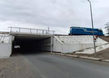 На станции Достык обновили автомобильный мост под железнодорожными путями
