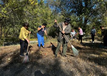 В Сарканском районе прошёл субботник в рамках проекта «Тaзa Қазақстан»