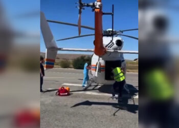 Вертолет МЧС РК успешно доставил пациента в Жаркент