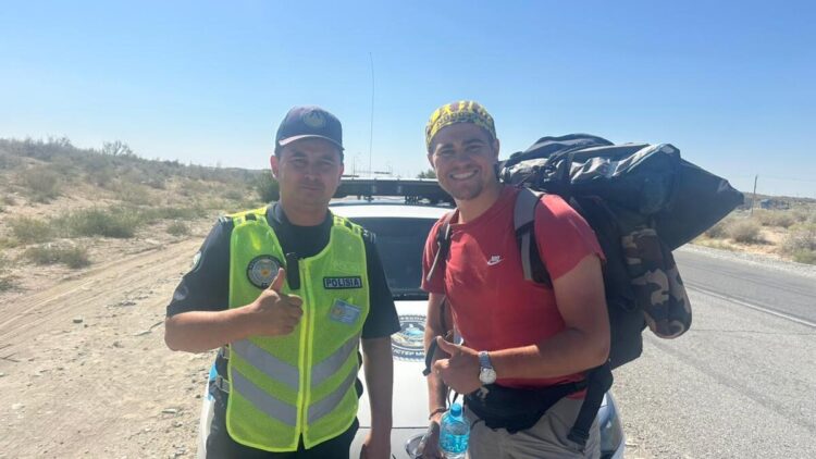 Теплый прием иностранцу оказали в Панфиловском районе