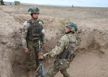 Метать ручные гранаты обучались солдаты в Кербулакском районе