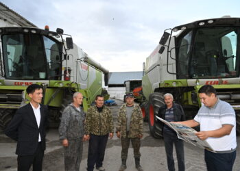 Планомерно идет уборка урожая в Сарканском районе