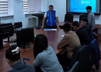 Стоп-кадр видео пресс-службы КГУ «Қоғамдық келісім»