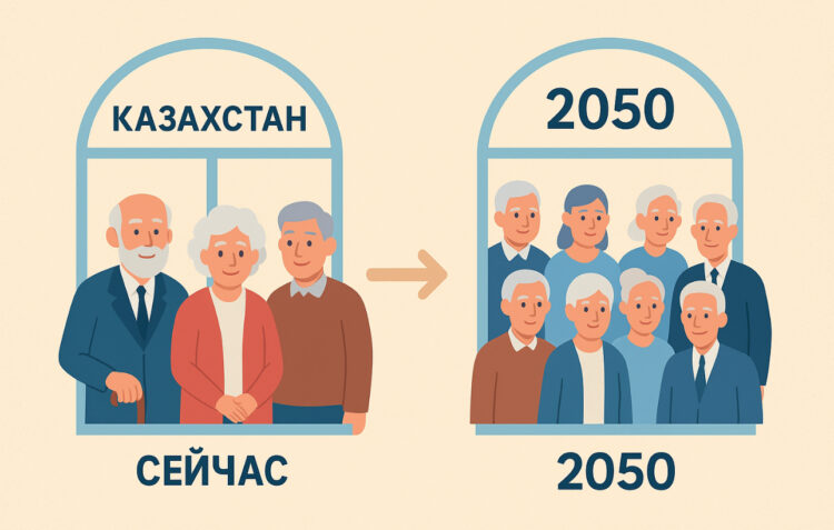 Число пенсионеров в Казахстане вырастет в четыре раза