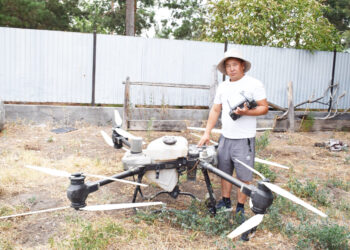 Изобретатель из Сарканского района производит агродроны