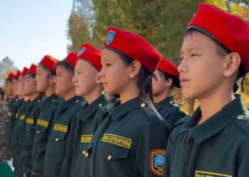 Новый кадетский класс появился в одной из школ Саркана