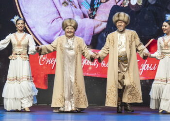 Чествование супружеской пары — звезд театра и кино прошло в Талдыкоргане