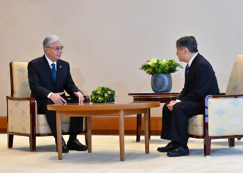 Президент Казахстана провел встречу с Императором Японии Нарухито
