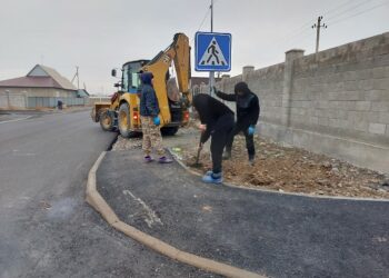 Дорожную инфраструктуру улучшают на окраине Талдыкоргана
