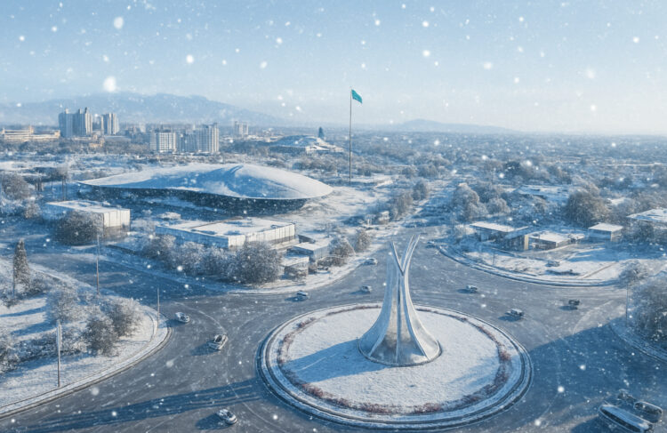 Талдыкорганцы в ожидании снега