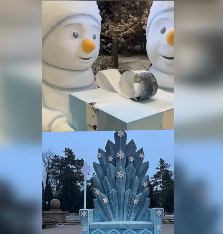 Новогодние инсталляции в Талдыкоргане испортили вандалы