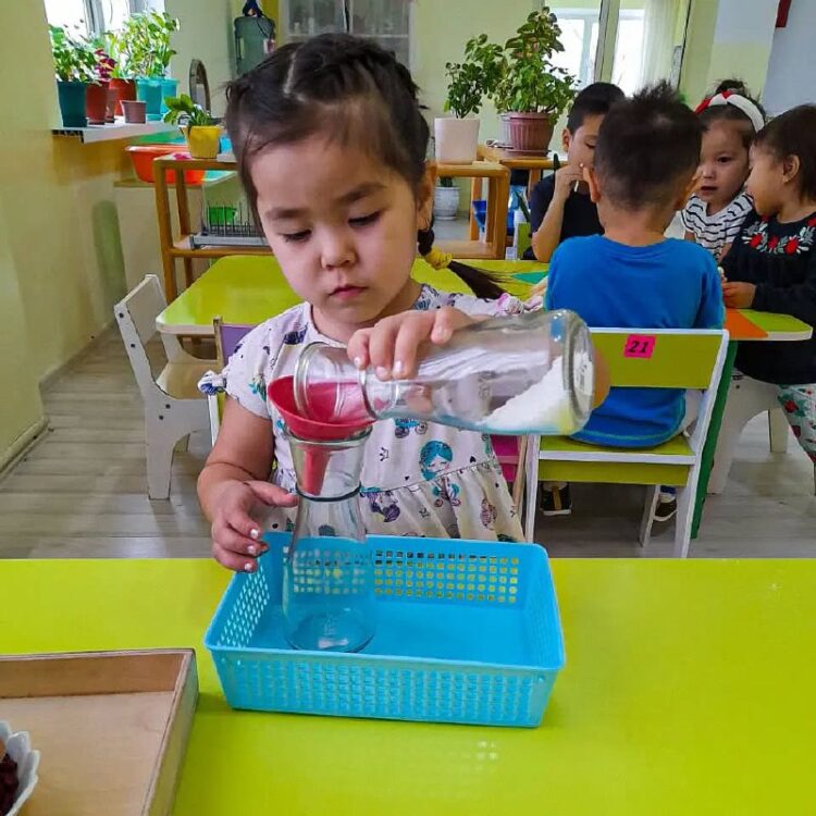 Детский сад, работающий по методике Монтессори, расширился в Талдыкоргане