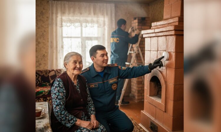 В Алакольском районе спасатели позаботились об одиноких пенсионерах