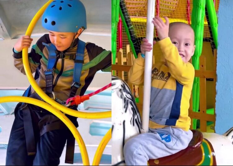 Для детей села Карабулак открыли развлекательный центр