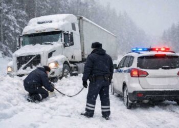 Три часа на ледяном перевале: полицейские Жетісу спасли дальнобойщика