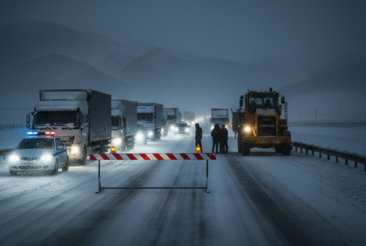 Трасса «Алматы — Усть-Каменогорск» закрыта на границе областей Абай и Жетісу