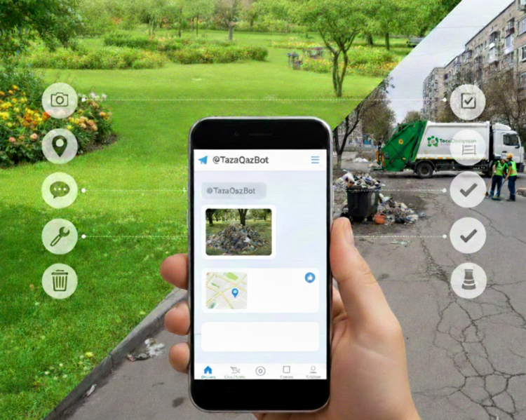 Жители Жетісу могут решать вопросы благоустройства через Telegram-бот @TazaQazBot
