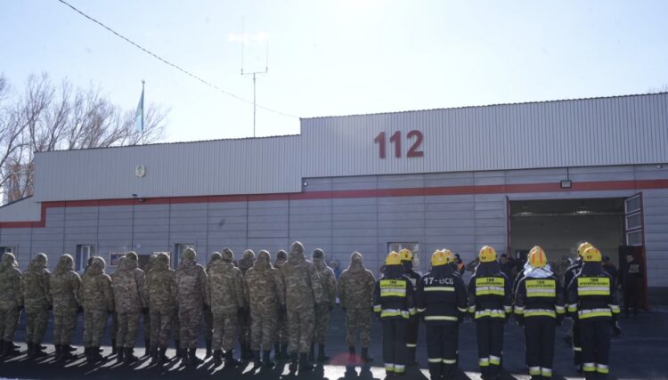 Обновлённую пожарную часть  открыли в Сарыозеке