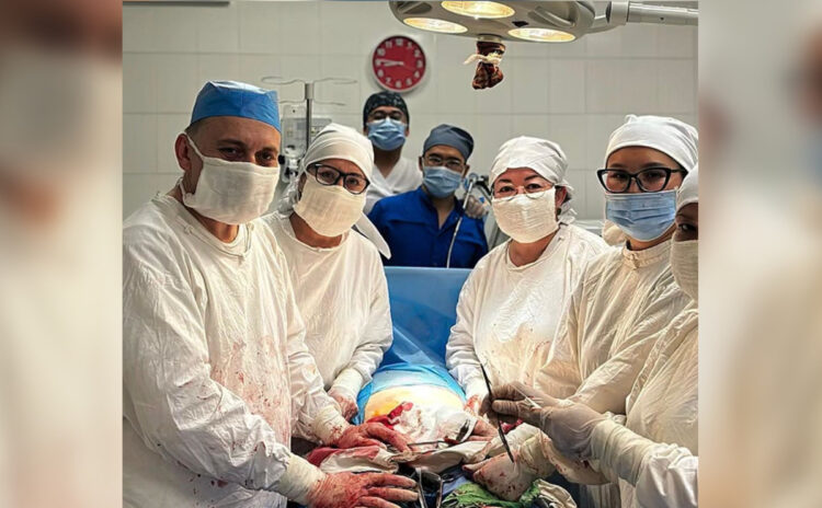 Показательную высокотехнологичную операцию провели в ЦРБ Кербулакского района