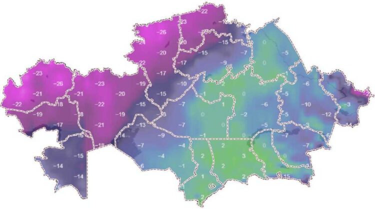 Мороз и штормовой ветер: Жетісу окажется в зоне погодной опасности