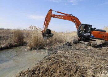 В Коксуском районе «укрощают» старое русло реки Муканши