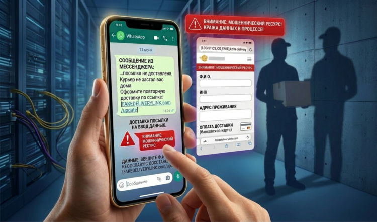 Генпрокуратура предупреждает: мошенники рассылают вирусы под видом «пропущенной доставки»