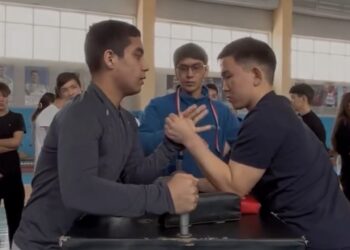Чемпионат по армрестлингу среди студентов прошел в Талдыкоргане
