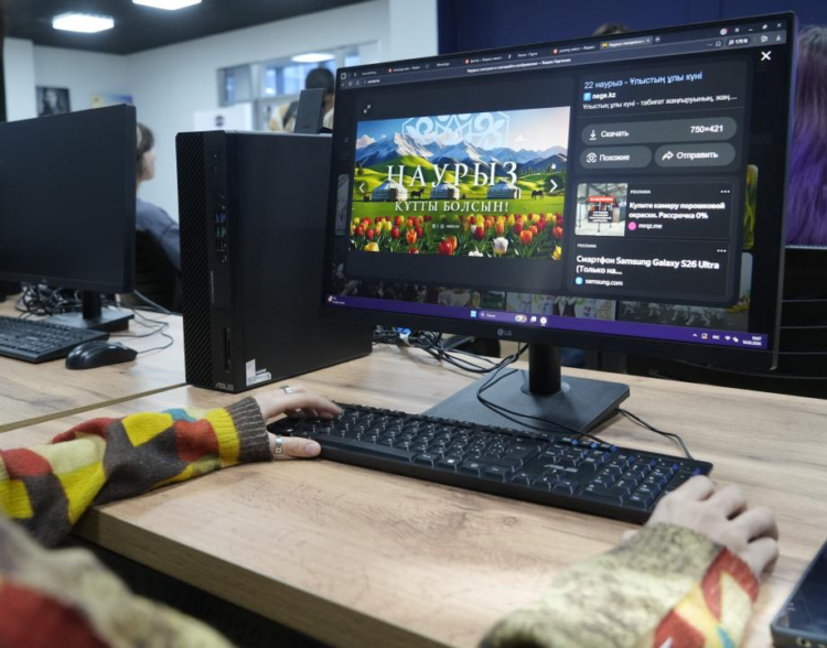 В Талдыкоргане дизайнеры создают цифровые стикеры к Наурызу