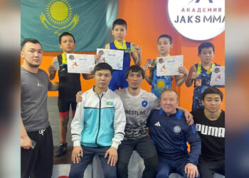 Юные борцы из Аксуского района покорили пьедестал республиканского турнира