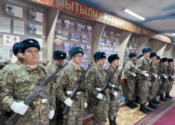 Воспитанники талдыкорганской ВТШ приняли присягу